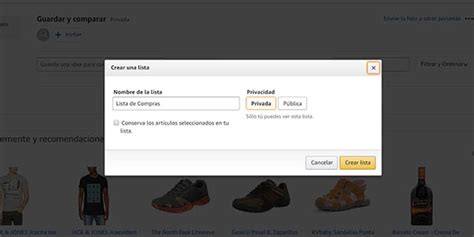 crear lista amazon descuento